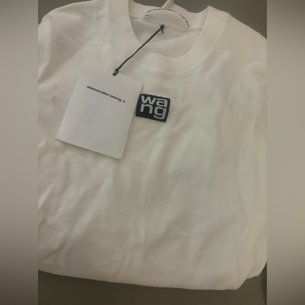 Long sleeve crewneck wang shirt knit